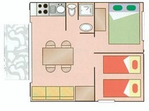 BUNGALOW 4 personnes - Bali + clim