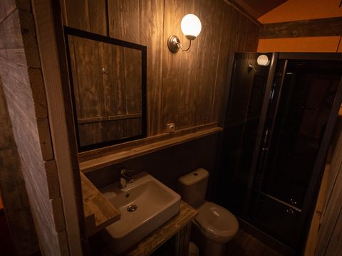 Tente en toile et en bois 4 personnes - Lodge