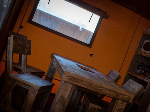 Tente en toile et en bois 4 personnes - Lodge