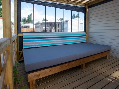 MOBILHOME 4 personnes - COTTAGE LUXE DES DINOS 2ch - SPA 4 pers
