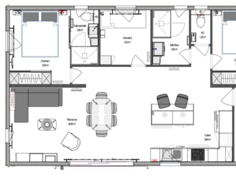 CHALET 5 personnes - Cottage Climatisé *Nouveauté* 2025 3ch 2SDB 