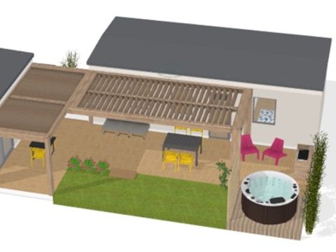 MOBILHOME 6 personnes - COTTAGE LUXE LA TRIBU 3ch - SPA 6 pers