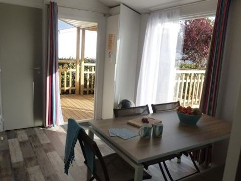 MOBILHOME 6 personnes - Mobilhome ARCHIPEL Premium 30m² - 3 chambres / terrasse couverte + TV + LV + Draps 6 pers