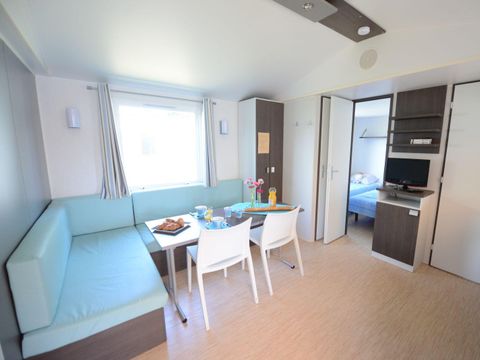 MOBILHOME 6 personnes - Mobilhome ARMOR Confort 33m² - 3 chambres / terrasse couverte + TV 6 pers