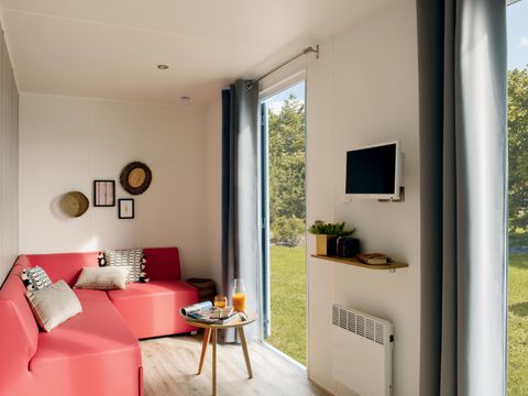 MOBILHOME 4 personnes - Mobilhome PENDRUC Premium 30m² - 2 chambres / terrasse couverte + TV + LV + Draps 4 pers