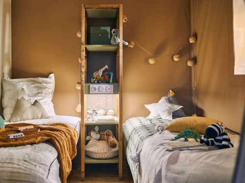 TENTE 4 personnes - Tente Lodge JUNGLE 26m² 2 chambres + terrasse