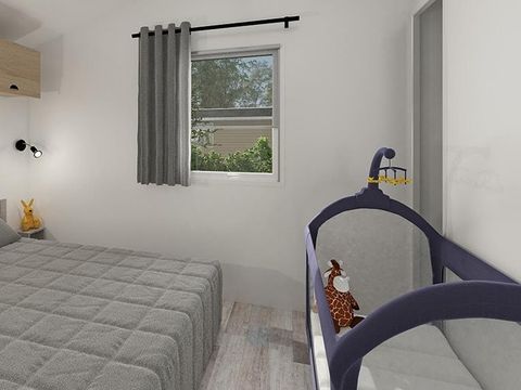 MOBILHOME 4 personnes - Mobilhome EVASION Confort 27m² - 2 chambres / Terrasse couverte + TV 4 pers