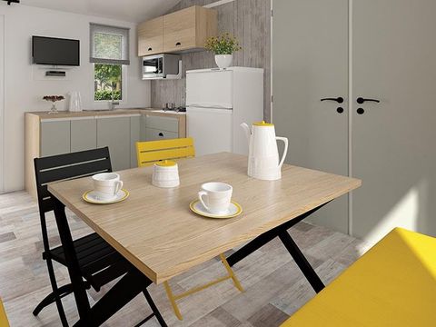MOBILHOME 4 personnes - Mobilhome EVASION Confort 27m² - 2 chambres / Terrasse couverte + TV 4 pers