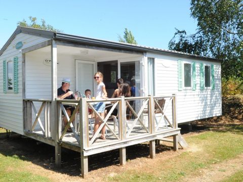 MOBILHOME 4 personnes - Mobilhome IROISE Standard 25.5m² - 2 chambres / terrasse intégrée semi-couverte + TV 4 pers