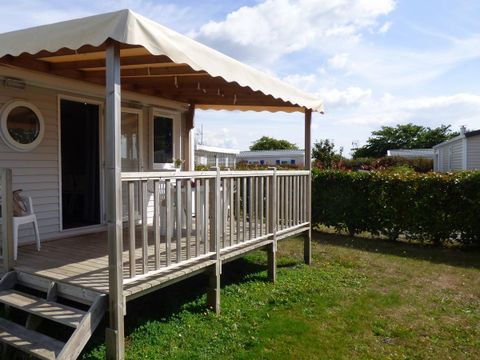 MOBILHOME 2 personnes - Mobilhome OUESSANT Confort 18m² - 1 chambre / terrasse couverte + TV 2 pers
