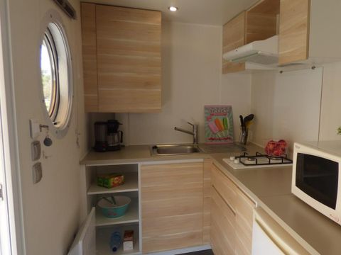 MOBILHOME 2 personnes - Mobilhome OUESSANT Confort 18m² - 1 chambre / terrasse couverte + TV 2 pers