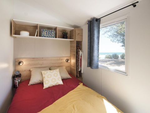 Mobilhome 8 personnes - Mobilhome FAMILY ESPACE Premium 40m² - 4 chambres - 2 SDB / terrasse couverte + TV + LV + Draps 8 pers