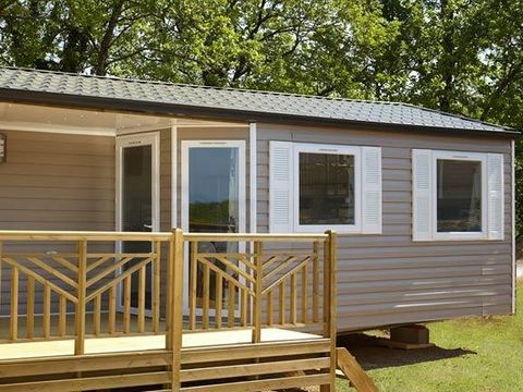 Mobilhome 4 personnes - Mobilhome ATLANTIQUE Standard 27m² - 2 chambres / Terrasse intégrée semi-couverte + TV 4 pers