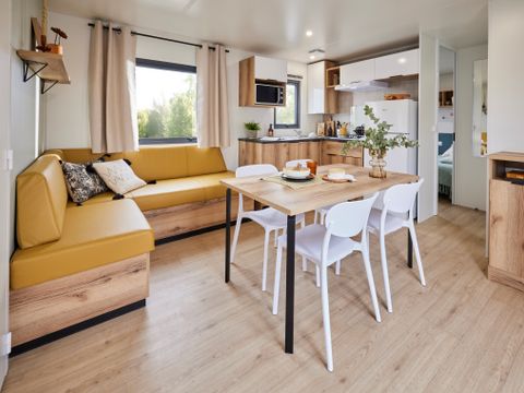 MOBILHOME 8 personnes - Premium+ 6/8 pers. 35 m² - Climatisation - 3 chambres - Belle terrasse