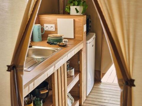 Tente en toile et en bois 5 personnes - Nouveauté 2026 ! ECOLODGE PREMIUM