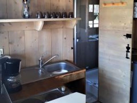 TENTE TOILE ET BOIS 4 personnes - La Cabane 2 chambres