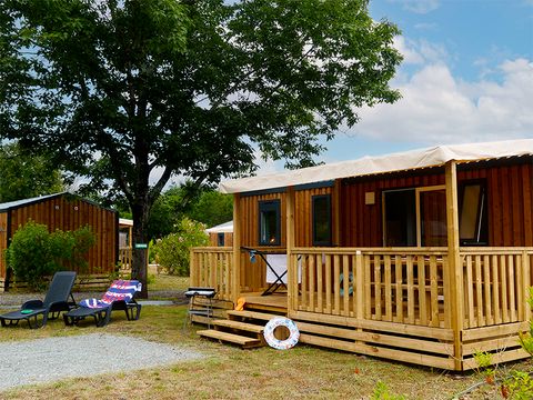 MOBILHOME 6 personnes - Cottage Prestige 3 CH 1 sdb  (Green Village à 800 m du Domaine de la Forge)