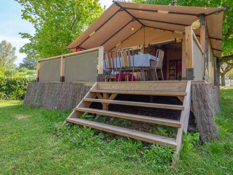 TENTE TOILE ET BOIS 5 personnes - Lodge 2 chambres  (sans sanitaires)