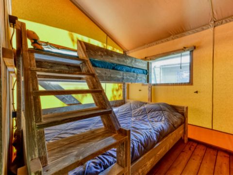 TENTE TOILE ET BOIS 5 personnes - Lodge Luxe 2 chambres