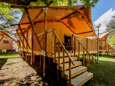 TENTE TOILE ET BOIS 5 personnes - Lodge Luxe 2 chambres