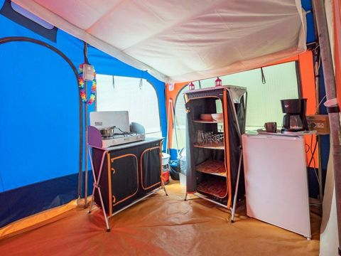 Tente 4 personnes - Tente Navajo 3 pièces 4 personnes sans sanitaires