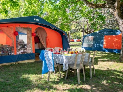 Tente 4 personnes - Tente Navajo 3 pièces 4 personnes sans sanitaires