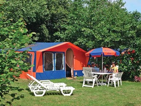 Tente 4 personnes - Tente Navajo 3 Pièces 4 Personnes Sans Sanitaire