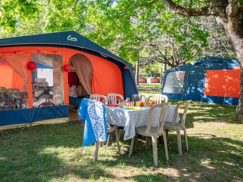 Tente 4 personnes - Tente Navajo 3 Pièces 4 Personnes Sans Sanitaire