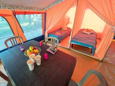 Tente 4 personnes - Tente Navajo 3 Pièces 4 Personnes Sans Sanitaire