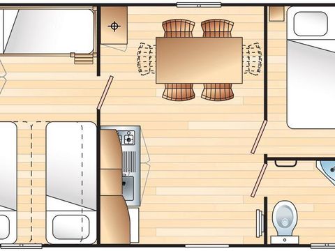 MOBILHOME 5 personnes - DOMINO