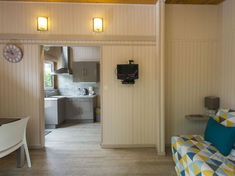 Chalet 4 personnes - Chalet vert et rouge 35m² - 1 chambre + mezzanine