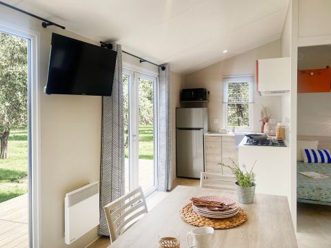 Mobilhome 6 personnes - Mobil-home | Premium | 3 Ch. | 6 Pers. | Terrasse Lounge | Clim. | TV