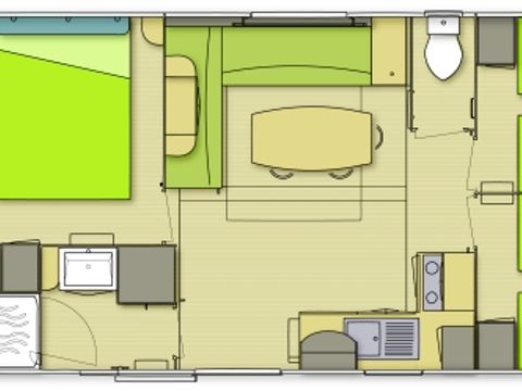 MOBILHOME 6 personnes - Cottage Loisirs - 31m² - 3 chambres 4/6 pers
