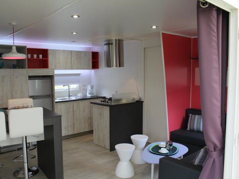 MOBILHOME 4 personnes - Cottage Prestige 40 m² - 2 chambres - 2 salles de bain (draps et serviettes inclus) 2/4 pers
