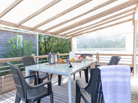 MOBILHOME 4 personnes - Cottage Prestige 40 m² - 2 chambres - 2 salles de bain (draps et serviettes inclus) 2/4 pers