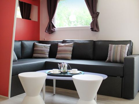 MOBILHOME 4 personnes - Cottage Prestige 40 m² - 2 chambres - 2 salles de bain (draps et serviettes inclus) 2/4 pers