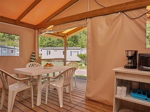 TENTE TOILE ET BOIS 5 personnes - Tente Eco Lodge | 2 Ch. | 4/5 Pers. | Sans SDB