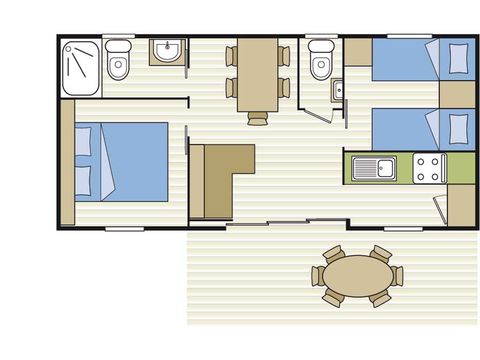 MOBILHOME 7 personnes - HELIOS