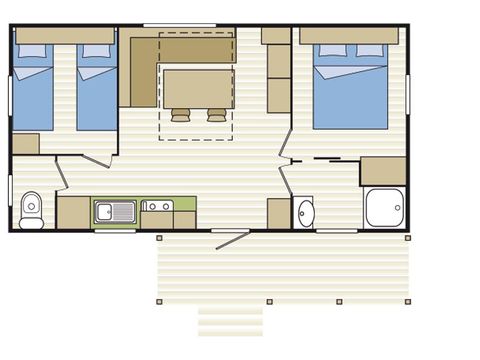 MOBILHOME 6 personnes - HIBISCUS