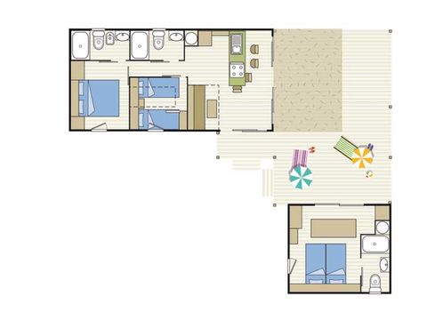 MOBILHOME 9 personnes - ARCHIPEL