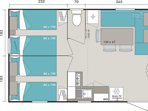 MOBILHOME 6 personnes - OHANA