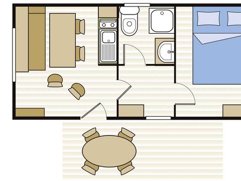 BUNGALOW 4 personnes - ALIZE 4 Pers Samedi