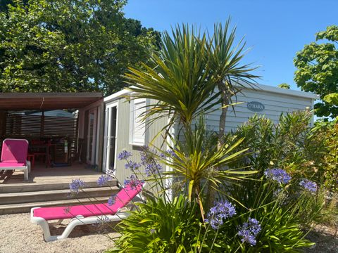 MOBILHOME 4 personnes - Cottage Premium - 2 chambres - 2 salles de bains - Draps, serviettes, plancha, forfait ménage inclus