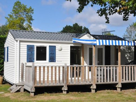 MOBILHOME 4 personnes - Cottage Louisiane - 2 chambres : 31m² - Terrasse semi-couverte 15m² 4 pers.