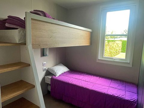 MOBILHOME 6 personnes - Cottage Prestige - 3 chambres : 37 m² + 18 m² de terrasse semi couverte