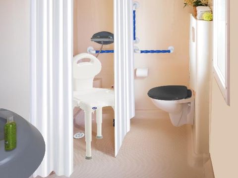 MOBILHOME 5 personnes - Cottage Life PMR - 2 chambres : 32 m² + 15 m² de terrasse semi-couverte