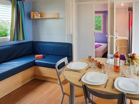 MOBILHOME 5 personnes - Cottage Louisiane - 2 chambres : 31 m² + 14 m² terrasse semi-couverte