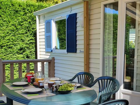 MOBILHOME 5 personnes - Cottage Louisiane - 2 chambres : 31 m² + 14 m² terrasse semi-couverte