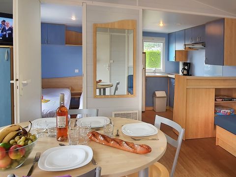 MOBILHOME 5 personnes - Cottage Louisiane - 2 chambres : 31 m² + 14 m² terrasse semi-couverte