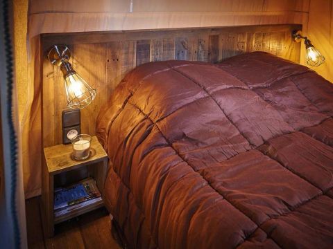 TENTE TOILE ET BOIS 6 personnes - Lodge Luxe 4 Pièces TENTE TOILE ET BOIS 6 personnes - Lodge Luxe 4 Pièces